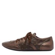 Pre-owned Canvas sneakers Louis Vuitton Vintage , Brown , Dames