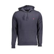 Blauwe Katoenen Hoodie met Logo U.s. Polo Assn. , Blue , Heren