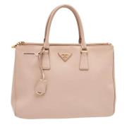 Pre-owned Leather totes Prada Vintage , Beige , Dames