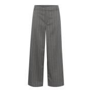 Wijde Broek Grijs Wit Streep My Essential Wardrobe , Gray , Dames