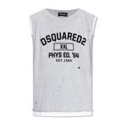 T-shirt met logo Dsquared2 , Gray , Heren