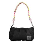 Chique Zwarte Handtas met Contrastdetails Desigual , Black , Dames