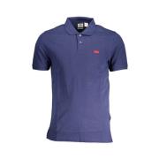 Blauw Katoenen Polo met Logo-Accent Levi's , Blue , Heren