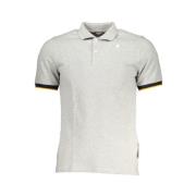 Grijs Katoenen Poloshirt met Korte Mouwen K-Way , Gray , Heren