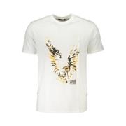 Print Logo Ronde Hals T-Shirt Cavalli Class , White , Heren