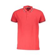 Rood Katoenen Poloshirt met Borduurwerk Cavalli Class , Red , Heren