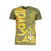 Groen Katoen Logo Print T-Shirt Cavalli Class , Green , Heren