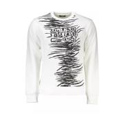 Stijlvol Heren Sweatshirt Cavalli Class , White , Heren