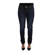 Skinny Designer Jeans met Lage Taille Versace Jeans Couture , Blue , D...