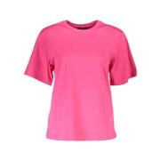 Stijlvol Roze Logo Tee Cavalli Class , Pink , Dames