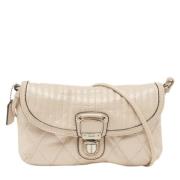 Pre-owned Leather shoulder-bags Coach Pre-owned , Beige , Dames