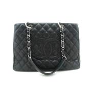 Pre-owned Leather chanel-bags Chanel Vintage , Black , Dames