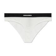 Logo Briefs Dsquared2 , White , Dames