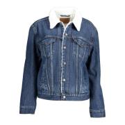 Denim bontgevoerde jas Levi's , Blue , Dames