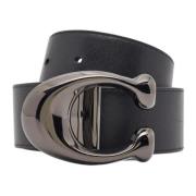 Pre-owned Leather belts Coach Pre-owned , Blue , Heren