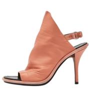 Pre-owned Leather sandals Balenciaga Vintage , Orange , Dames