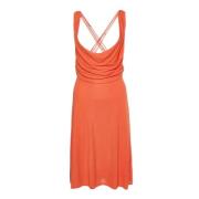 Pre-owned Fabric dresses Versace Pre-owned , Orange , Dames