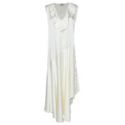 Pre-owned Satin dresses Missoni Pre-owned , White , Dames