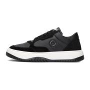 Zwarte Leren Lage Sneakers Antony Morato , Black , Heren