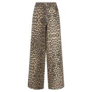 Leo Wijde Broek Co'Couture , Brown , Dames