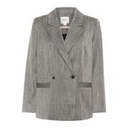 Elegante Grey Melange Blazer Jas Saint Tropez , Gray , Dames