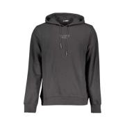 Zwart katoenen sweatshirt met capuchon Cavalli Class , Black , Heren