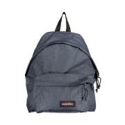 Blauwe Gewatteerde Rugzak met Applicatie Eastpak , Blue , Unisex