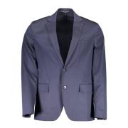 Elegante Klassieke Lange Mouw Jas Gant , Blue , Heren