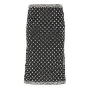 Zwarte Strass Rok Pinko , Black , Dames