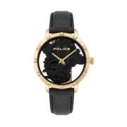 Gouden Dames Modehorloge Police , Yellow , Dames