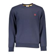 Blauw Biologisch Katoenen Sweatshirt Timberland , Blue , Heren