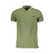 Groen Katoenen Poloshirt met Print Cavalli Class , Green , Heren