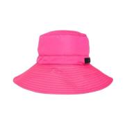 Emmerhoed met logo Ganni , Pink , Dames