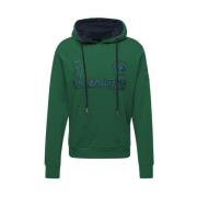 Elegante groene katoenen hoodie La Martina , Green , Heren