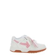 Witte Leren Sneakers Out of Office Off White , White , Dames