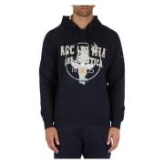 Comfort Fit Hooded Katoenen Sweater Aeronautica Militare , Blue , Here...