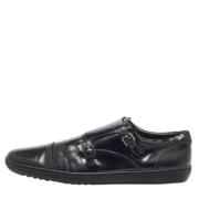 Pre-owned Leather flats Louis Vuitton Vintage , Black , Heren