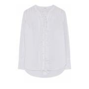 Feminine Blouse met Kantdetail Gustav , White , Dames