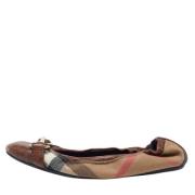 Pre-owned Fabric flats Burberry Vintage , Brown , Dames