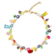 Womens Charm Choker Nialaya , Yellow , Dames