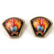 Pre-owned Metal earrings Hermès Vintage , Multicolor , Dames