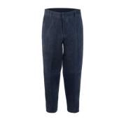 Blauwe Chino Broek Regular Fit Emporio Armani , Blue , Heren