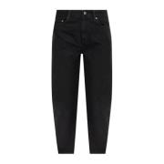 Jeans met logo Ganni , Black , Dames