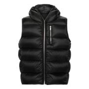 Gewatteerd Puffer Mouwloos Hoodie Jack Rick Owens , Black , Heren