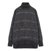 Trui Turtleneck Brunello Cucinelli , Gray , Dames