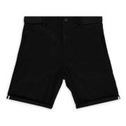 Zwarte Chino Shorts Trendy Design Aspact , Black , Heren