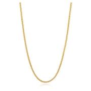 Mens Squared Gold Chain Nialaya , Yellow , Heren