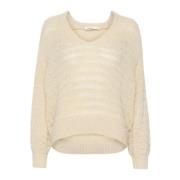 Witkap Grijs Pullover Sweater Slvirana Soaked in Luxury , Beige , Dame...