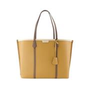 Bruine Color-Block Shopper Tas Tory Burch , Brown , Dames