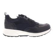 Stretchwalker Navy Leren Sneaker Xsensible , Blue , Dames